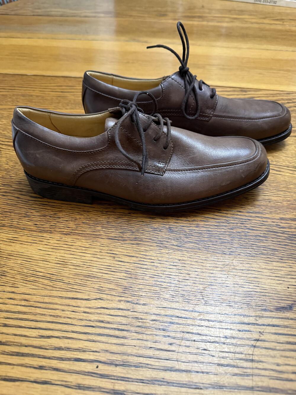 Jos A Bank Shoes Mens Size 9D Brown Leather Dress Oxford Lace Up Business Work